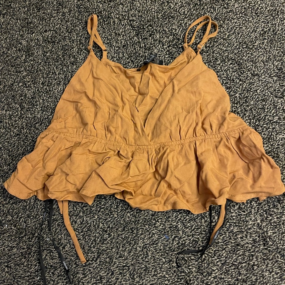 Forever 21 Strappy Cropped Tank Top